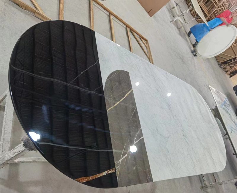 大理石奢石餐臺(tái)案例